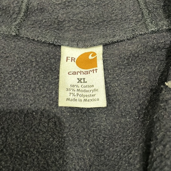 Dark Blue Carhartt Zip up Jacket - Picture 2 of 2